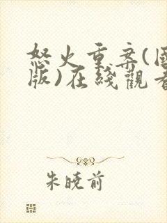 怒火重案(国语版)在线观看