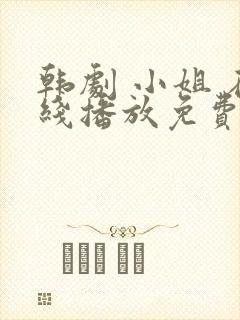 韩剧 小姐 在线播放免费观看封面