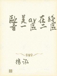 欧美av在线观看一区二区
