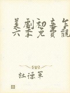 美剧初来乍到第六季免费观看封面