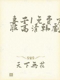 妻子1免费完整版高清韩剧观看