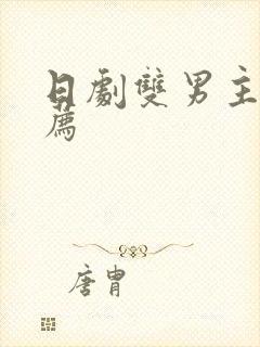 日剧双男主剧推荐