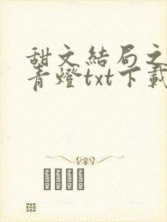 甜文结局之后 青灯txt下载