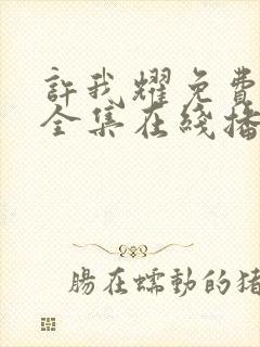 许我耀免费观看全集在线播放