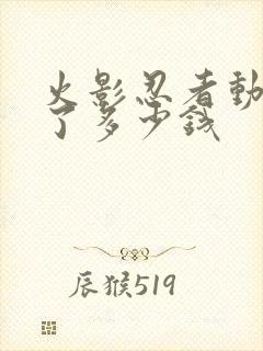 火影忍者动漫花了多少钱