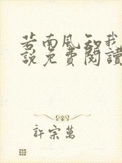 若南风知我意小说免费阅读无弹窗