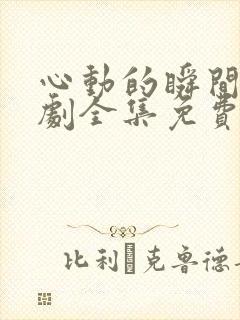 心动的瞬间电视剧全集免费