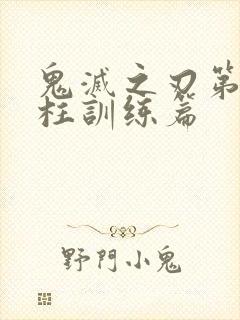 鬼灭之刃第三季柱训练篇