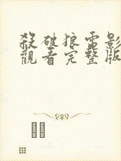 杀破狼电影免费观看完整版国语