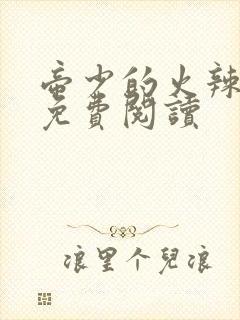 帝少的火辣甜妻免费阅读封面