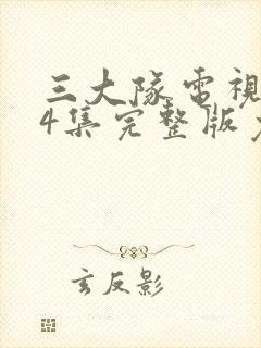 三大队电视剧24集完整版免费播放