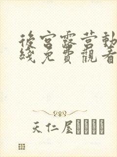 后宫露营动漫在线免费观看