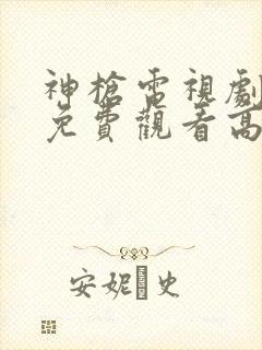 神枪电视剧全集免费观看高清完整版