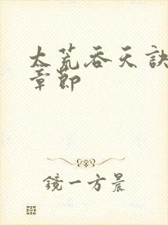 太荒吞天诀全部章节