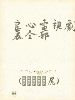 良心电视剧演员表全部封面