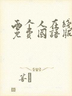 两个人在线观看免费国语版电影