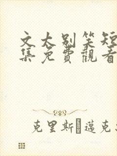 文太别笑短剧全集免费观看完整版封面