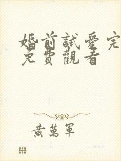 婚前试爱完整版免费观看封面