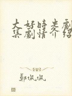 大好时光剧情分集剧情介绍