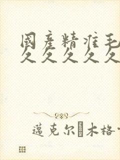 国产精准毛片久久久久久久av