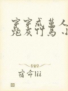 穿穿成万人迷的炮灰竹马 小说