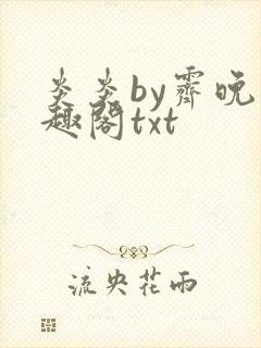 炎炎by霁晚笔趣阁txt