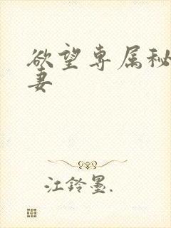 欲望专属秘书人妻