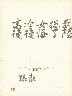 高冷女总裁离婚后后悔了陆尘封面