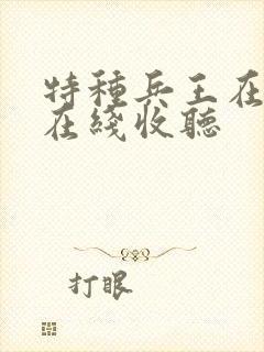 特种兵王在山村在线收听封面