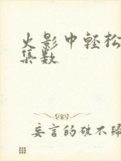 火影中轻松日常集数封面