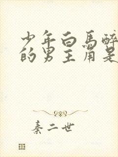 少年白马醉春风的男主角是谁演的