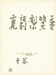 电视剧明天也想见到你免费观看第三集