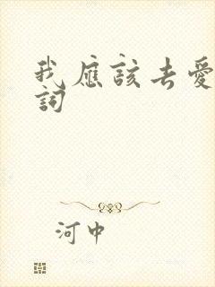 我应该去爱你歌词