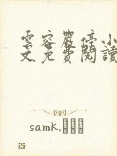 云容严停小说全文免费阅读最新章节