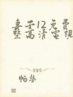 妻子12免费完整高清电视剧在线观看