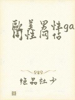 欧美男性gay同性网站