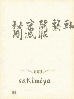 秘密关系韩剧无删减版