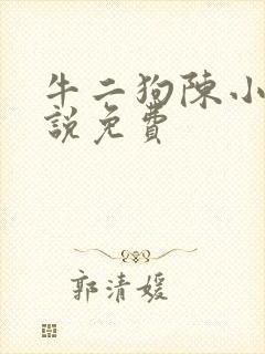 牛二狗陈小燕小说免费