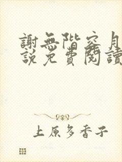 谢无阶容月夕小说免费阅读最新章节