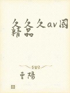 久久久av国产精品封面