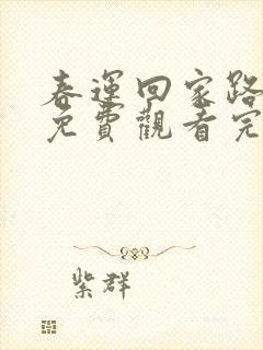 春运回家路短剧免费观看完整版