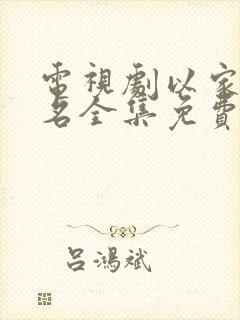 电视剧以家人之名全集免费观看