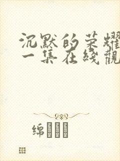 沉默的荣耀最后一集在线观看