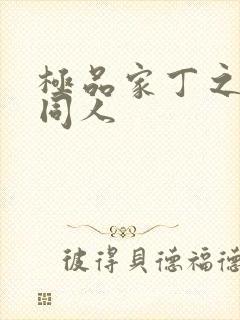 极品家丁之黑暗同人封面