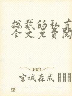 总裁的私有宝贝全文免费阅读