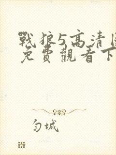 战狼5高清国语免费观看下载电影封面