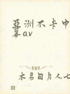 亚洲不卡中文字幕av封面