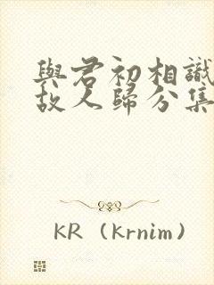与君初相识恰似故人归分集剧情