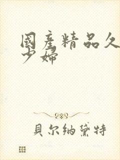 国产精品久久久少妇