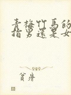 青梅竹马的竹马指男还是女